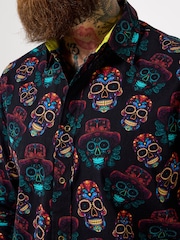 Joe Browns Black Sensational Skull Shirt - Image 3 of 8