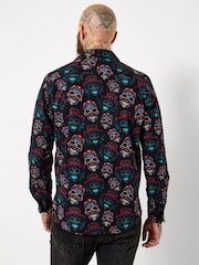 Joe Browns Black Sensational Skull Shirt - Image 4 of 8