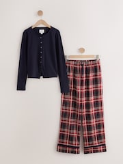 Red/Navy Matching Family Christmas Henley Pyjamas - Image 5 of 6