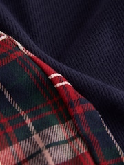 Red/Navy Matching Family Christmas Henley Pyjamas - Image 6 of 6
