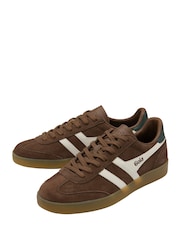 Gola Brown Viper Suede Lace-Up Trainers - Image 2 of 4