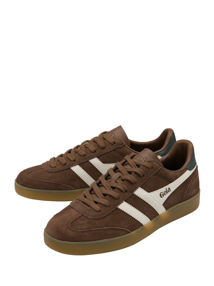 Gola Brown Viper Suede Lace-Up Trainers - Image 2 of 4