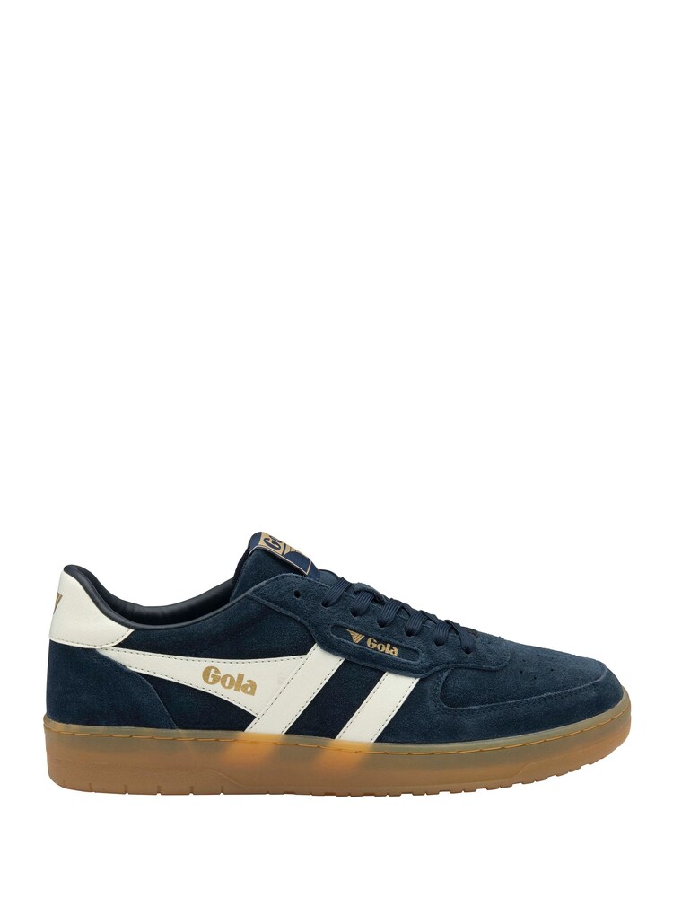 Gola Blue Hawk Suede '86 Lace-Up Trainers - Image 1 of 4
