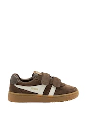 Gola Brown Hawk Suede Strap Trainers - Image 1 of 4