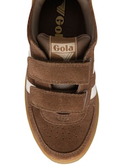Gola Brown Hawk Suede Strap Trainers - Image 4 of 4