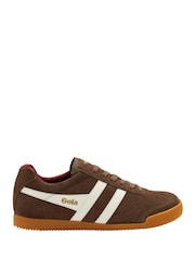 Gola Brown Harrier Suede Lace-Up Trainers - Image 1 of 4