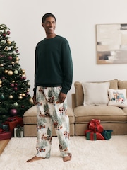 Forest Green Sweat Set Family Matching Christmas Pyjamas Set - Image 1 of 11