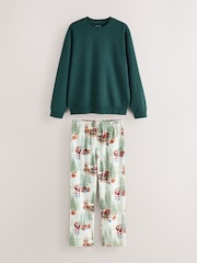 Forest Green Sweat Set Family Matching Christmas Pyjamas Set - Image 6 of 11