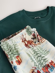 Forest Green Sweat Set Family Matching Christmas Pyjamas Set - Image 9 of 11