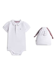 Tommy Hilfiger White Essential Polo Shirt Bodysuit Gift Set - Image 1 of 2