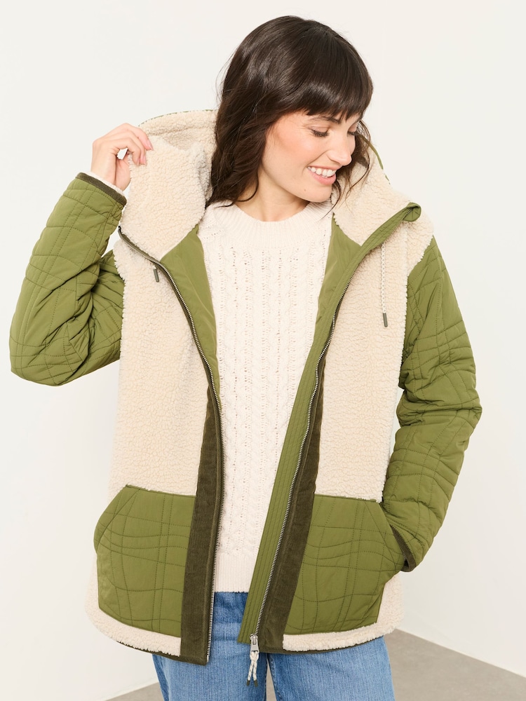 FatFace Clifton Green Fleece Jacket - Image 1 of 6