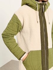 FatFace Clifton Green Fleece Jacket - Image 3 of 6