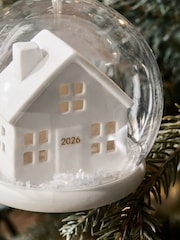 White 2026 Home Snowglobe Bauble - Image 3 of 3