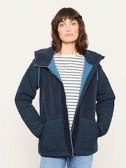FatFace Clifton Navy Fleece Jacket - Image 1 of 7