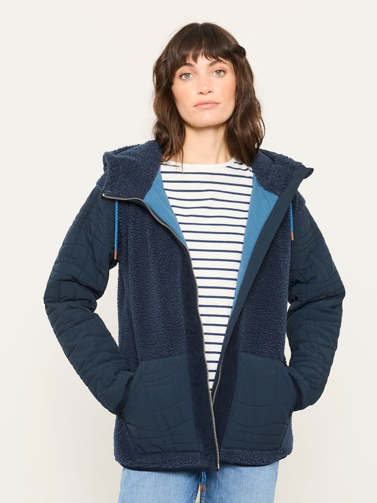 FatFace Clifton Navy Fleece Jacket - Image 1 of 7