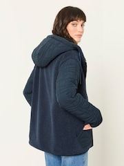 FatFace Clifton Navy Fleece Jacket - Image 2 of 7