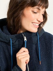 FatFace Clifton Navy Fleece Jacket - Image 3 of 7