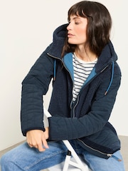 FatFace Clifton Navy Fleece Jacket - Image 6 of 7