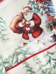 Ecru Santa Matching Family Christmas Flannel Nightshirt - Image 6 of 7