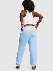 Victoria's Secret PINK Blue Dancer Cuffed Fleece Joggers - Image 2 of 2