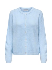 ONLY Langarm-Strickjacke mit V-Ausschnitt und Knopfleiste - Bild 4 von 5