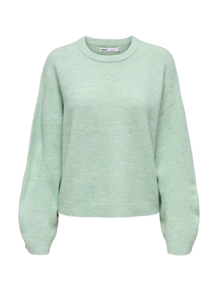 ONLY Blue Long Sleeve V-Neck Knit Jumper - Image 2 of 3