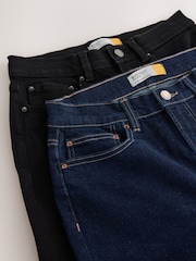 Black/Indigo Mid Rise Bootcut Jeans 2 Pack - Image 10 of 10