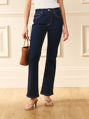 Black/Indigo Mid Rise Bootcut Jeans 2 Pack - Image 3 of 10