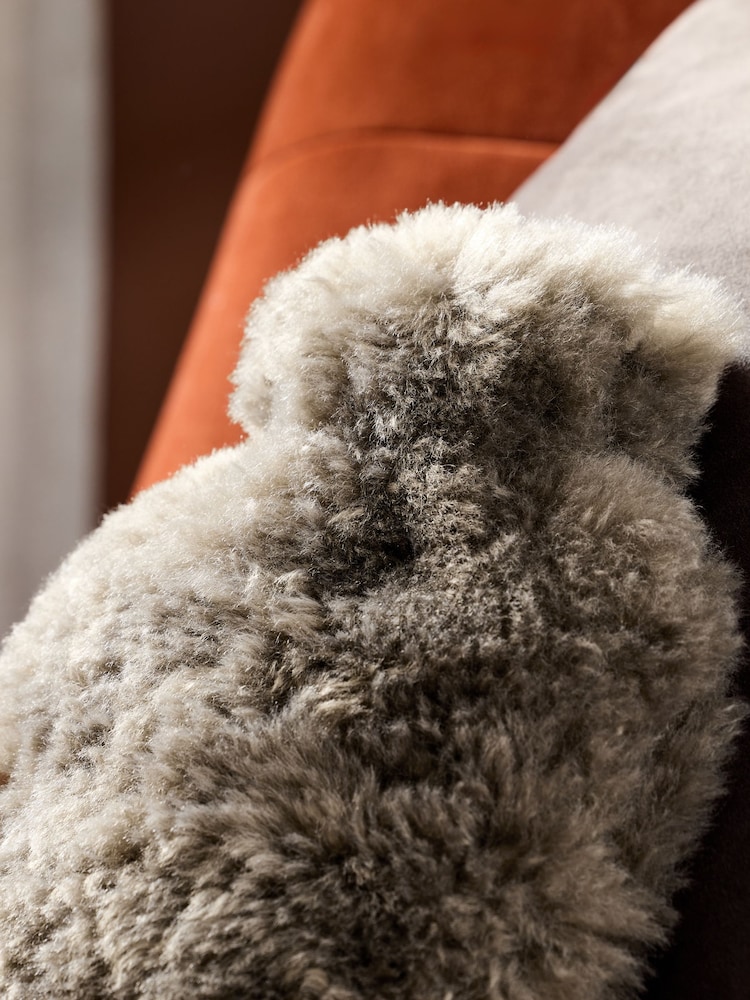 Mink Brown Faux Fur Hot Water Bottle - Image 2 of 4 Mink Brown Faux Fur Hot Water Bottle - Image 2 of 4