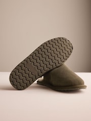 Kakigroen - Suede Slim Mule Slippers - Afbeelding 4 van 6