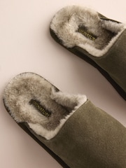 Kakigroen - Suede Slim Mule Slippers - Afbeelding 5 van 6