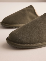 Kakigroen - Suede Slim Mule Slippers - Afbeelding 6 van 6