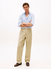 Tommy Hilfiger Blue Flex Regular Fit Stripe Poplin Shirt - Image 2 of 5