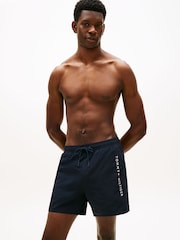 Tommy Hilfiger Original Logo Mid Length Swim Shorts - Image 1 of 5
