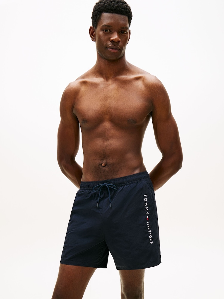 Tommy Hilfiger Original Logo Mid Length Swim Shorts - Image 1 of 5