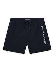 Tommy Hilfiger Original Logo Mid Length Swim Shorts - Image 5 of 5