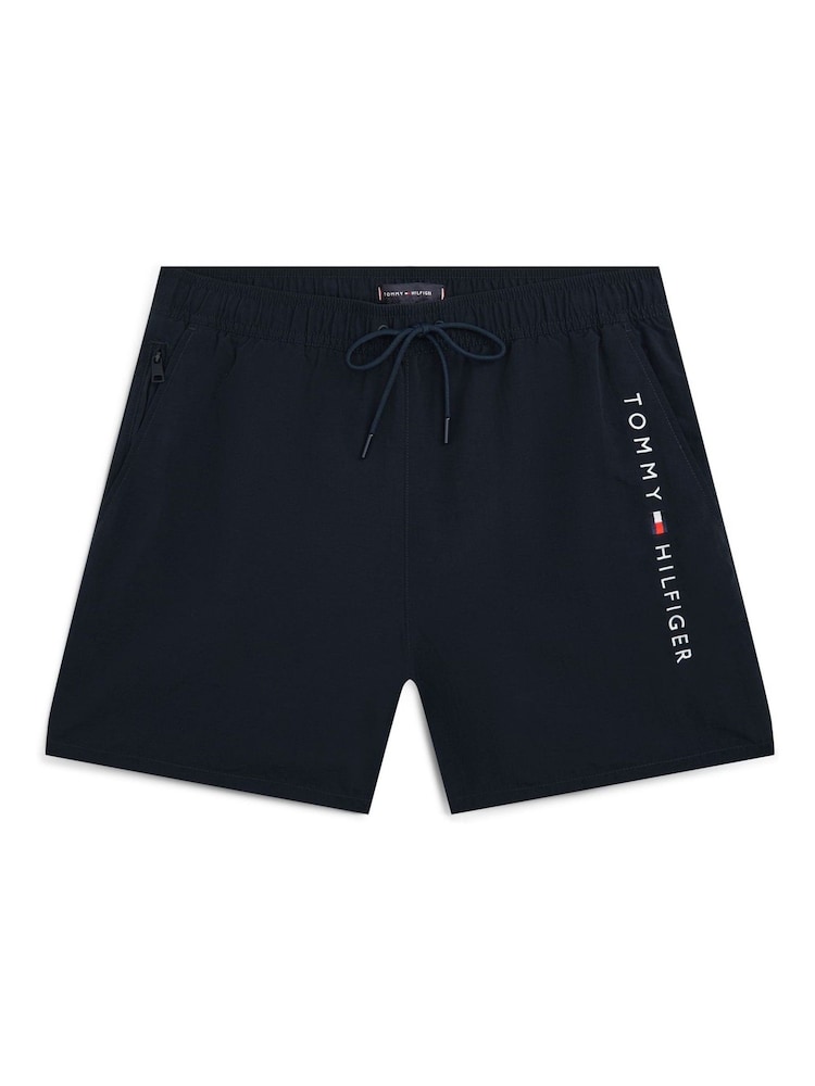 Tommy Hilfiger Original Logo Mid Length Swim Shorts - Image 5 of 5