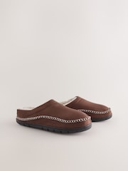 Tan Brown Stitch Mules - Image 1 of 5