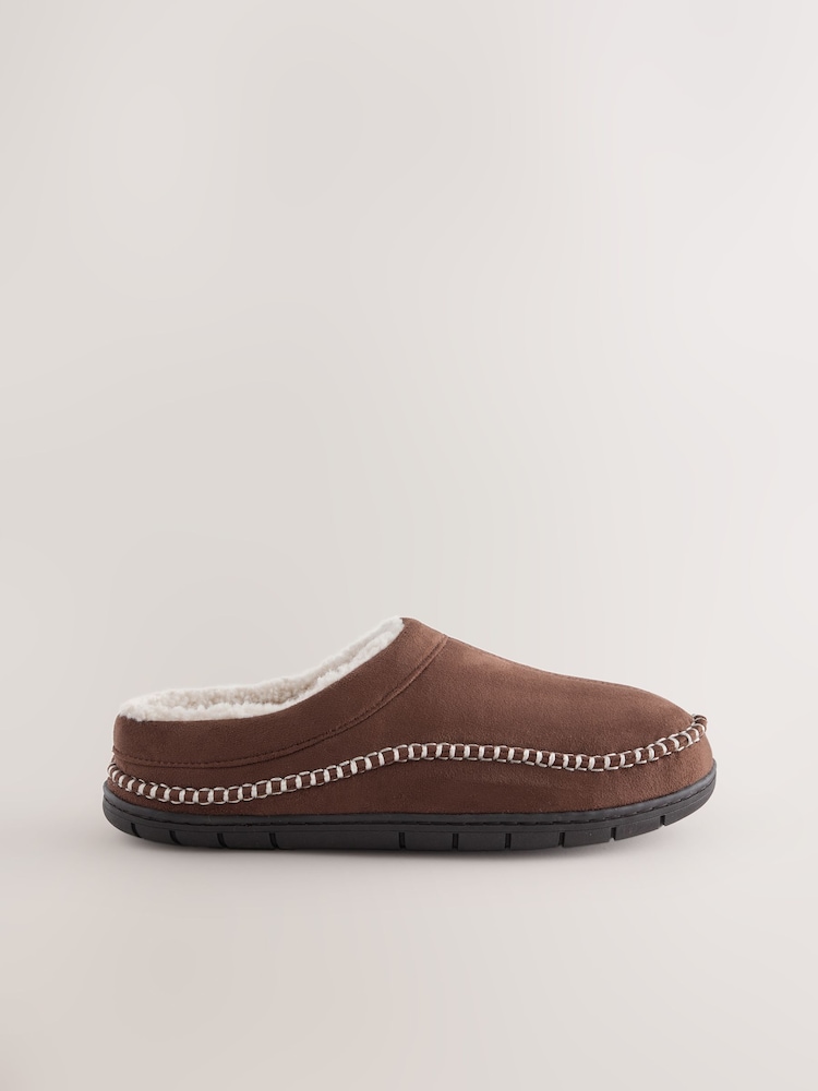 Tan Brown Stitch Mules - Image 2 of 5