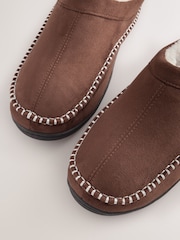 Tan Brown Stitch Mules - Image 3 of 5