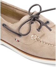 Tommy Hilfiger Brown Suede Boat Shoes - Image 6 of 6