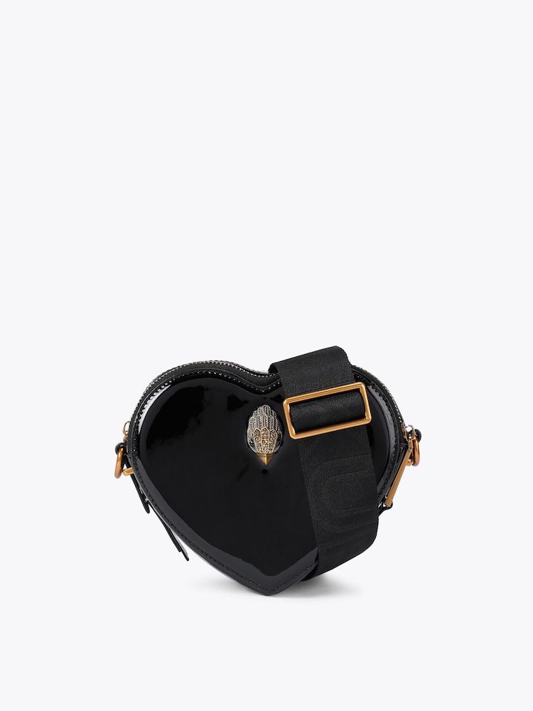 Kurt Geiger London Black 2Z Shoreditch Heart Cross Body Bag - Image 1 of 5