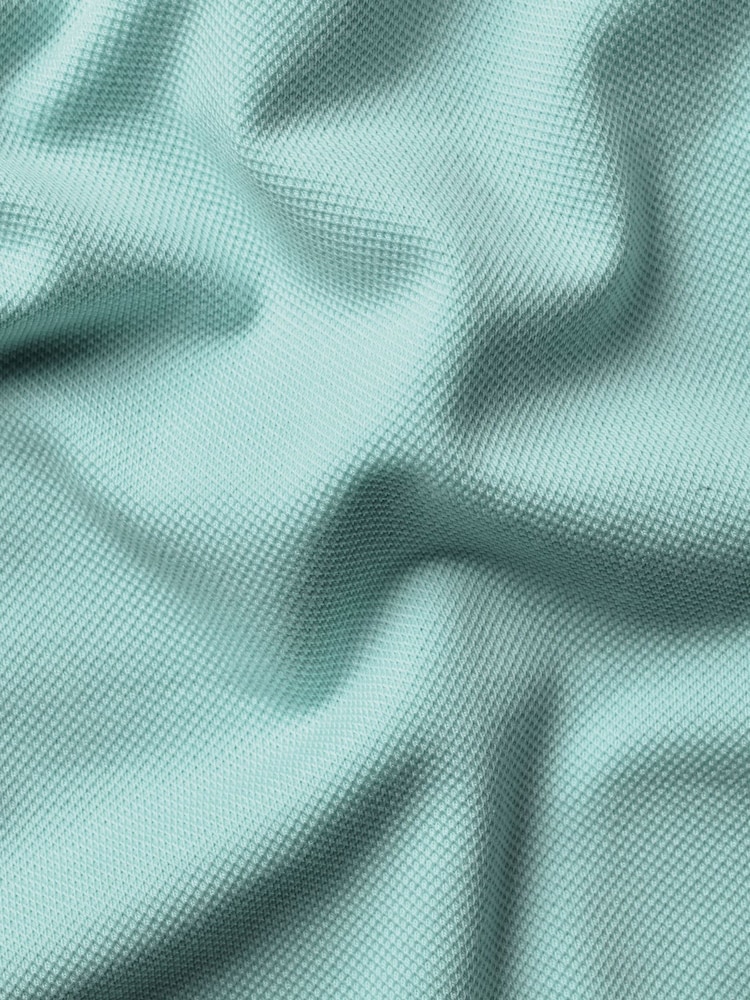 Verde - Polo de piqué elástico de algodón de manga corta de Charles Tyrwhitt - Imagen 4 de 4