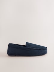 Navy Moccasin Slippers - Image 2 of 4