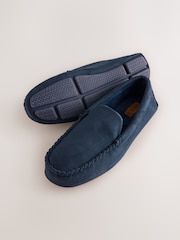 Navy Moccasin Slippers - Image 4 of 4