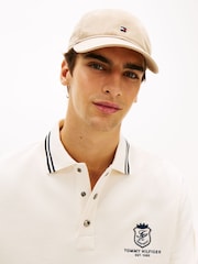 Tommy Hilfiger Brown Hilfiger Flag Embroidery Baseball Cap - Image 1 of 2