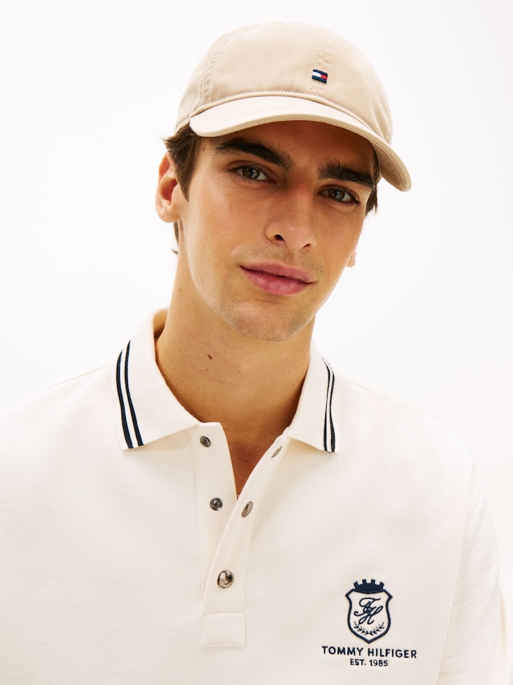 Tommy Hilfiger Brown Hilfiger Flag Embroidery Baseball Cap - Image 1 of 2 Tommy Hilfiger Brown Hilfiger Flag Embroidery Baseball Cap - Image 1 of 2
