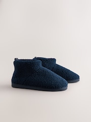 Marine - Bottes chaussons en imitation peau de mouton - Image 4 de 7