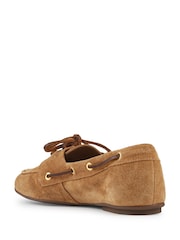 Jones Bootmaker Tan Suede Perissa Leather Loafers - Image 3 of 4