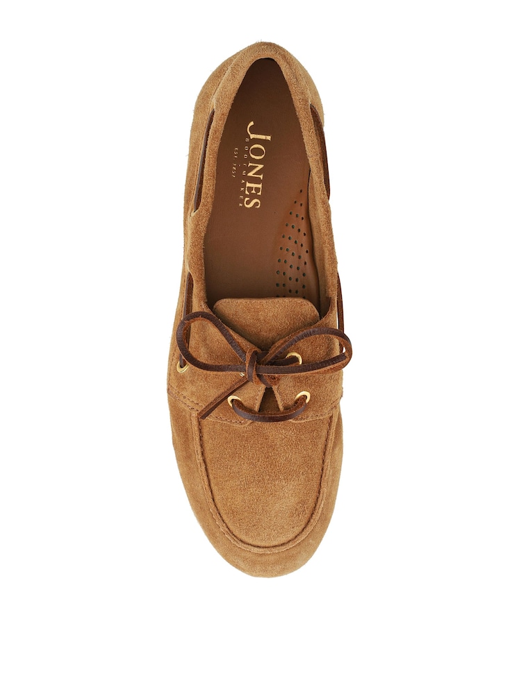 Jones Bootmaker Tan Suede Perissa Leather Loafers - Image 4 of 4